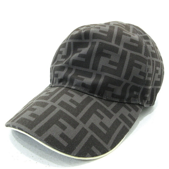 Fendi Baseball Cap Zucca Gray - Hats